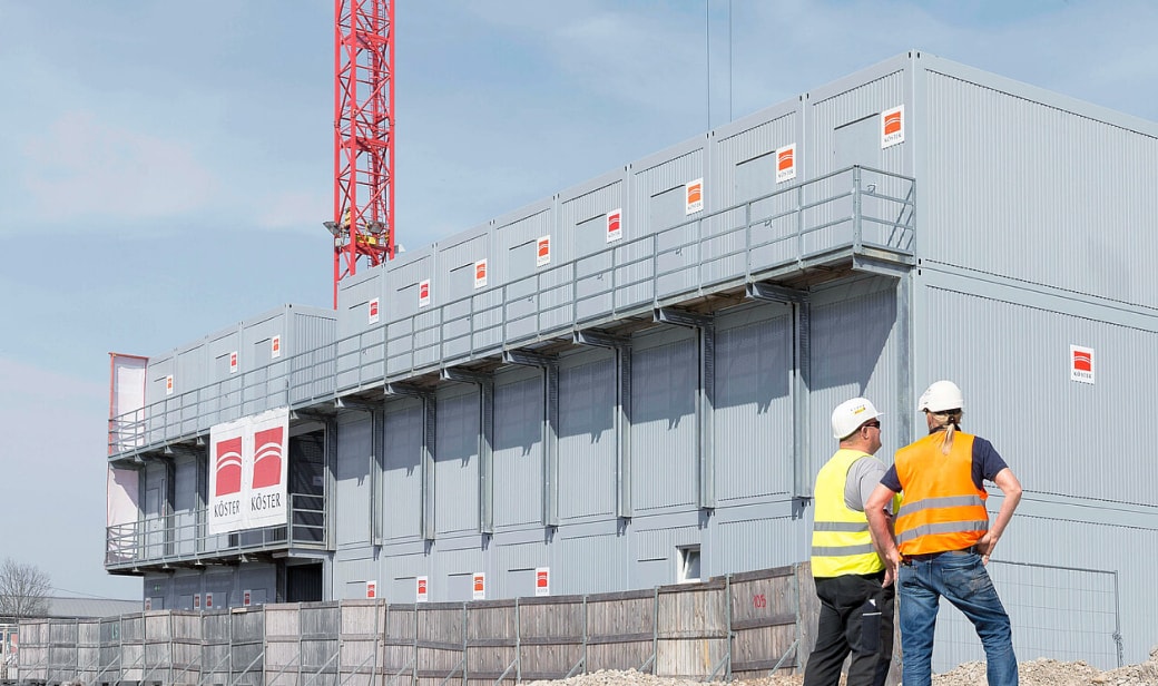 Baustelleneinrichtung im DIAMALTPARK in München